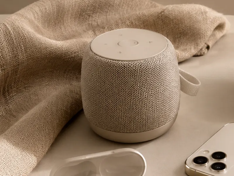 Kompakter Bluetooth-Lautsprecher in Rundform